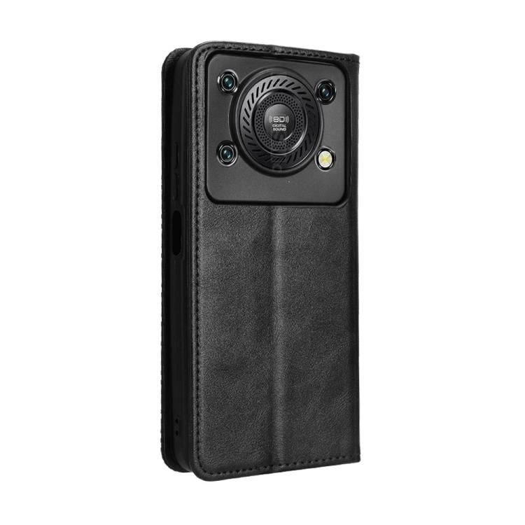 For Oukitel C60 / C60 Pro Magnetic Buckle Retro Texture Leather Phone Case