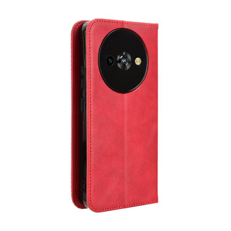 For Oukitel C59 / C59 Pro Magnetic Buckle Retro Texture Leather Phone Case