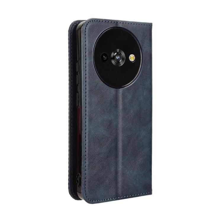 For Oukitel C59 / C59 Pro Magnetic Buckle Retro Texture Leather Phone Case