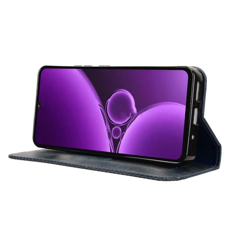 For Oukitel C59 / C59 Pro Magnetic Buckle Retro Texture Leather Phone Case