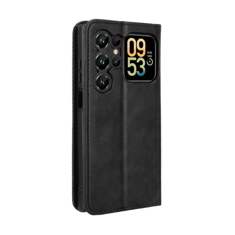 For Oukitel C62 / C62 Pro Magnetic Buckle Retro Texture Leather Phone Case