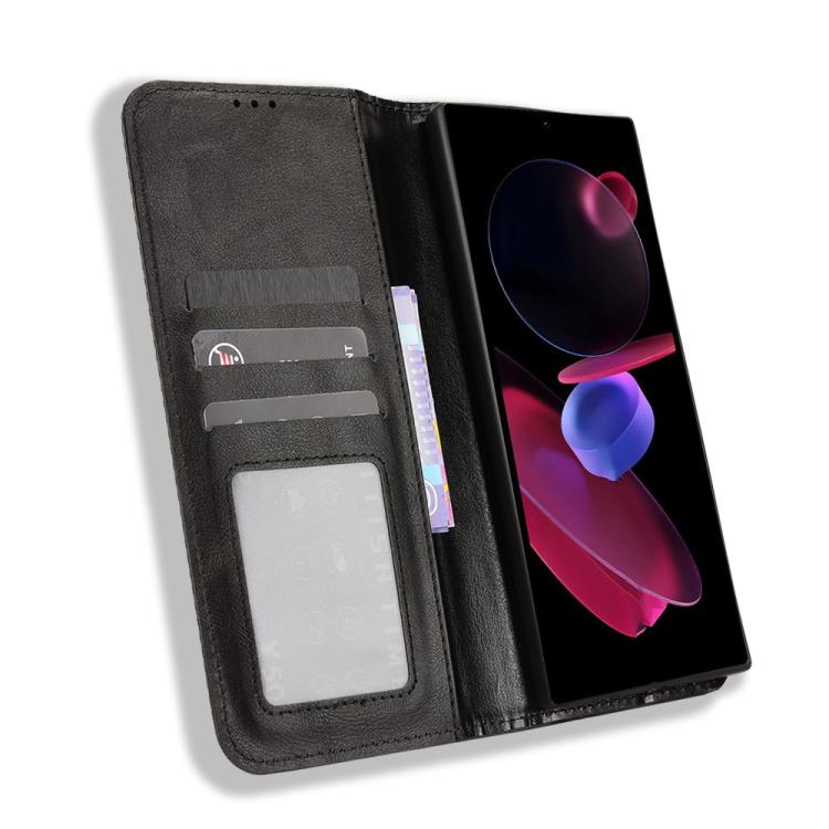 For Oukitel C62 / C62 Pro Magnetic Buckle Retro Texture Leather Phone Case