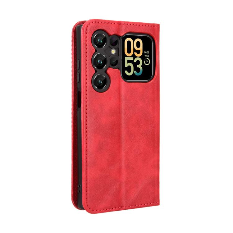 For Oukitel C62 / C62 Pro Magnetic Buckle Retro Texture Leather Phone Case