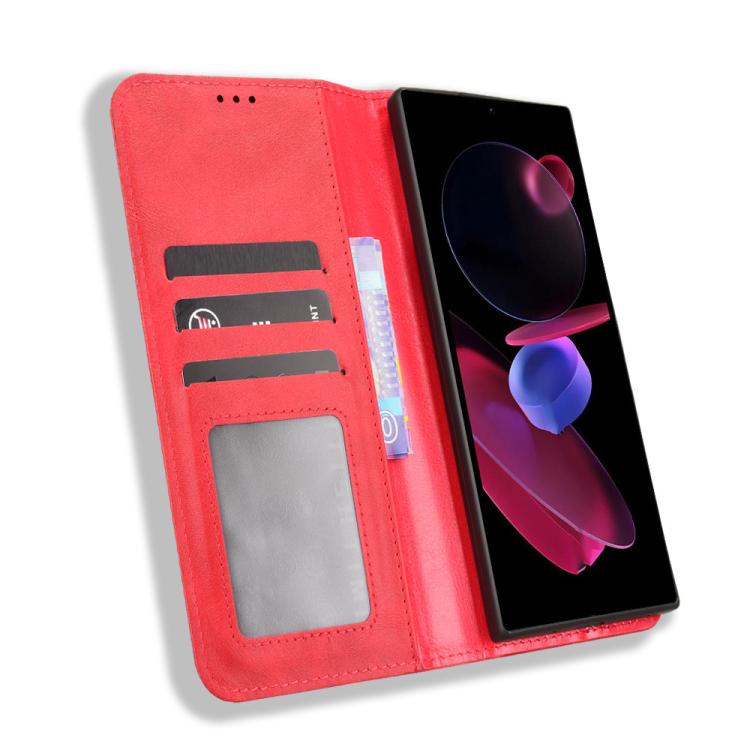 For Oukitel C62 / C62 Pro Magnetic Buckle Retro Texture Leather Phone Case