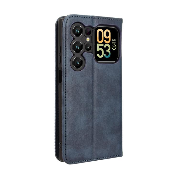 For Oukitel C62 / C62 Pro Magnetic Buckle Retro Texture Leather Phone Case