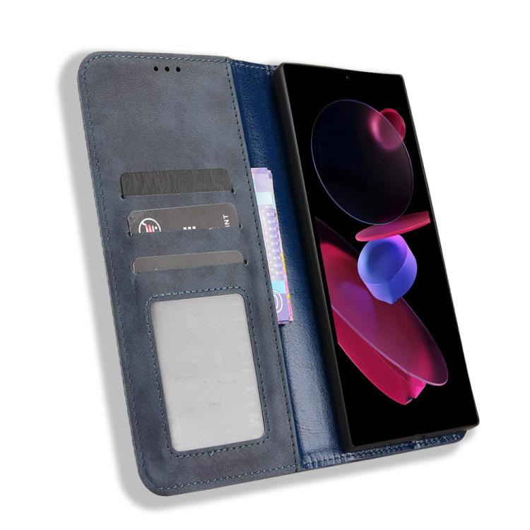 For Oukitel C62 / C62 Pro Magnetic Buckle Retro Texture Leather Phone Case