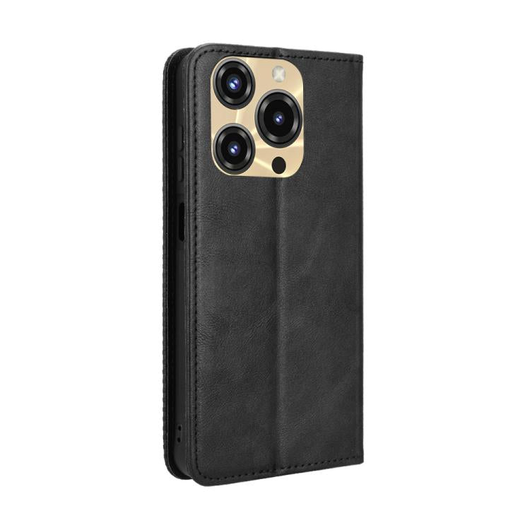 For Oukitel C69 Magnetic Buckle Retro Texture Leather Phone Case