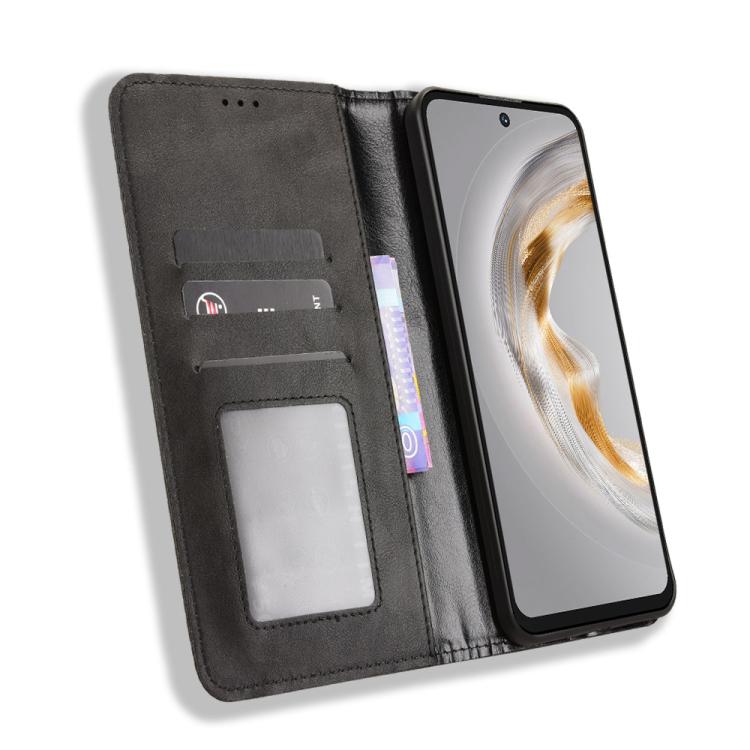 For Oukitel C69 Magnetic Buckle Retro Texture Leather Phone Case
