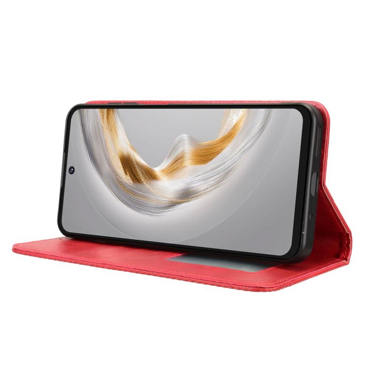 For Oukitel C69 Magnetic Buckle Retro Texture Leather Phone Case