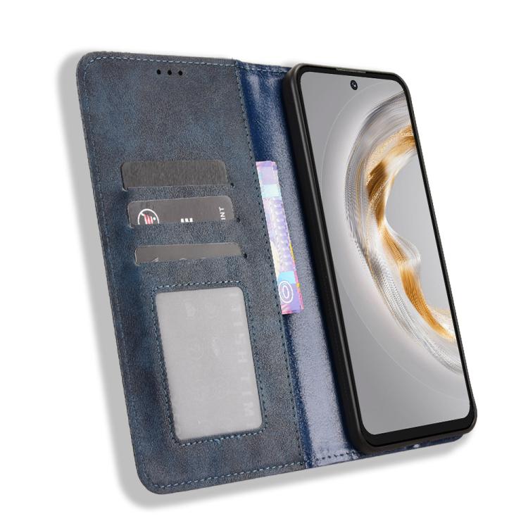 For Oukitel C69 Magnetic Buckle Retro Texture Leather Phone Case