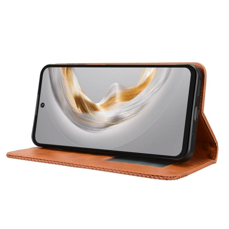 For Oukitel C69 Magnetic Buckle Retro Texture Leather Phone Case