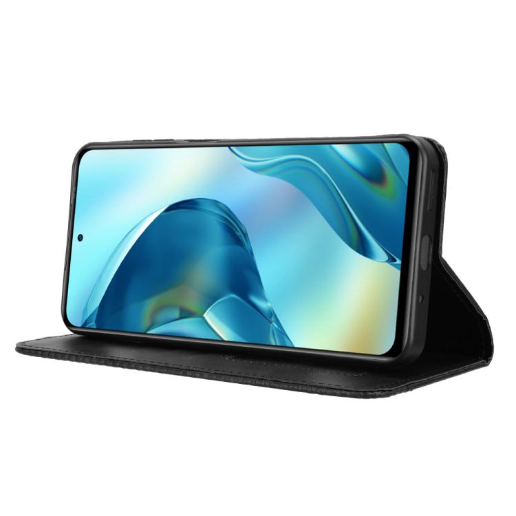 For Oukitel C68 Magnetic Buckle Retro Texture Leather Phone Case