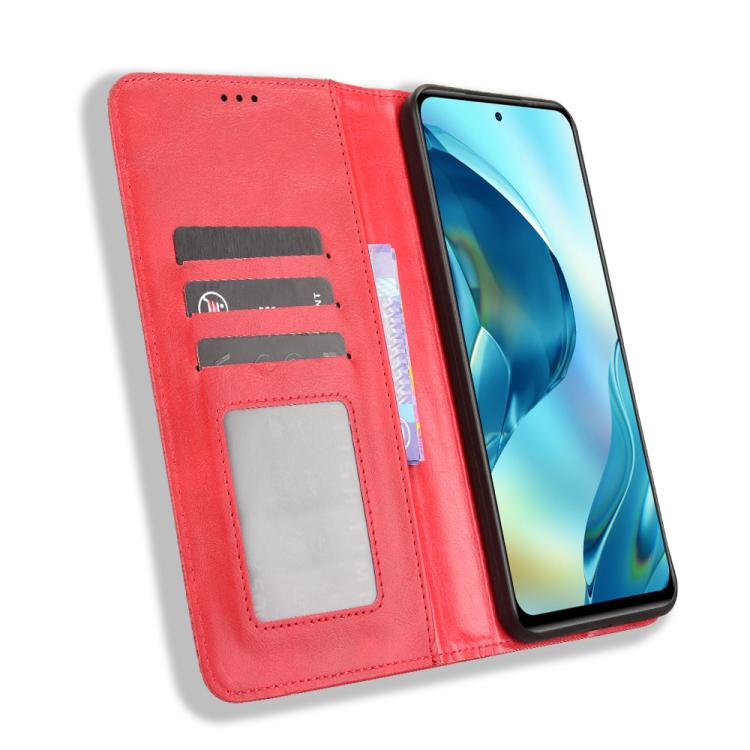 For Oukitel C68 Magnetic Buckle Retro Texture Leather Phone Case