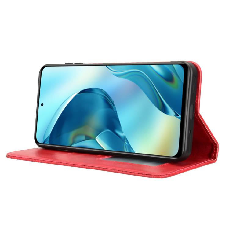For Oukitel C68 Magnetic Buckle Retro Texture Leather Phone Case