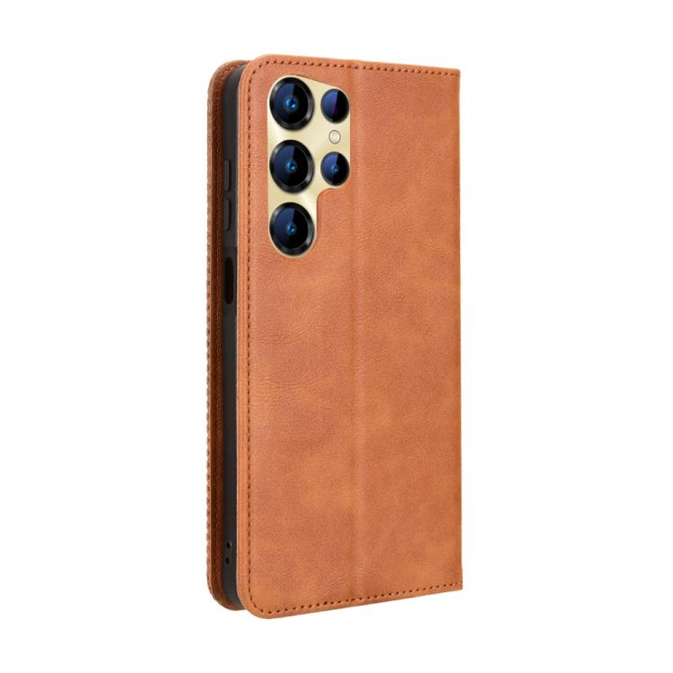For Oukitel C68 Magnetic Buckle Retro Texture Leather Phone Case