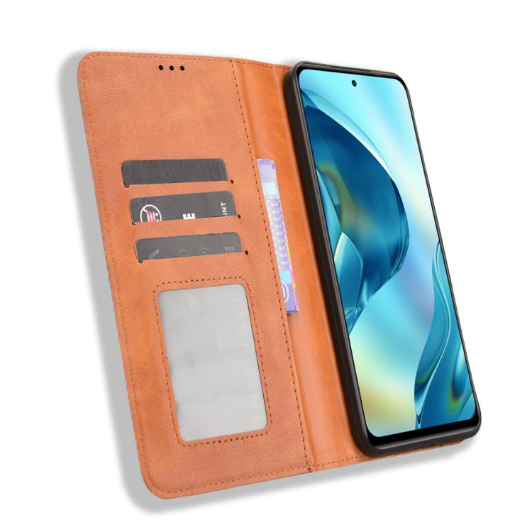 For Oukitel C68 Magnetic Buckle Retro Texture Leather Phone Case