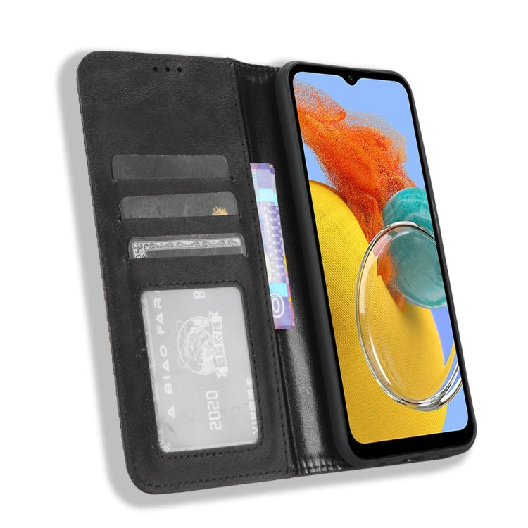 For Samsung Galaxy M54 5G Magnetic Buckle Retro Texture Leather Phone Case