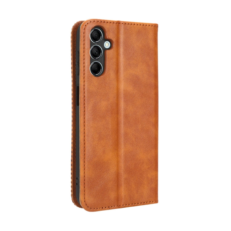 For Samsung Galaxy M54 5G Magnetic Buckle Retro Texture Leather Phone Case