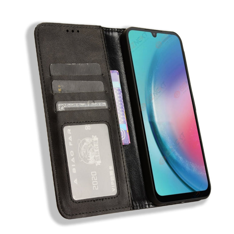 For Samsung Galaxy C55 / M55 5G Magnetic Buckle Retro Texture Leather Phone Case