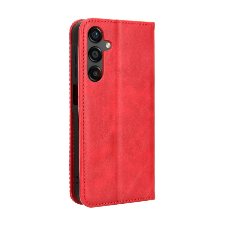 For Samsung Galaxy C55 / M55 5G Magnetic Buckle Retro Texture Leather Phone Case