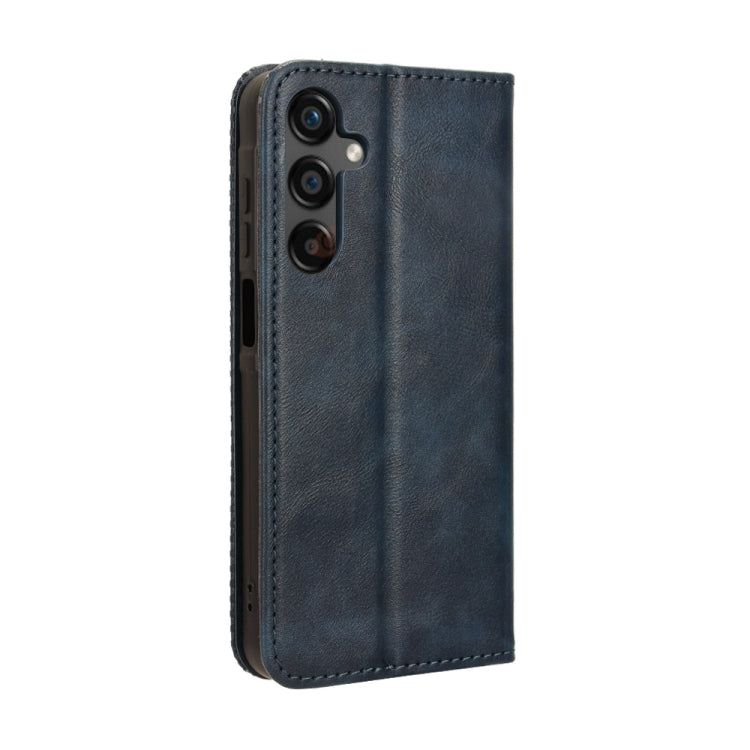 For Samsung Galaxy C55 / M55 5G Magnetic Buckle Retro Texture Leather Phone Case