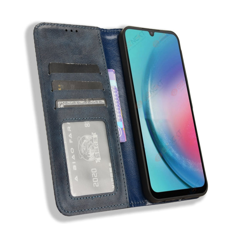 For Samsung Galaxy C55 / M55 5G Magnetic Buckle Retro Texture Leather Phone Case