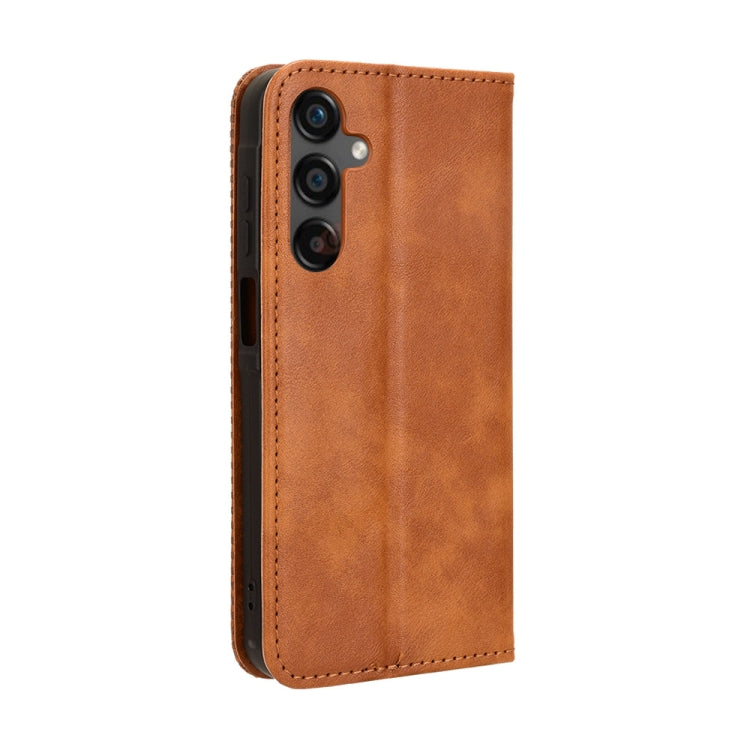 For Samsung Galaxy C55 / M55 5G Magnetic Buckle Retro Texture Leather Phone Case