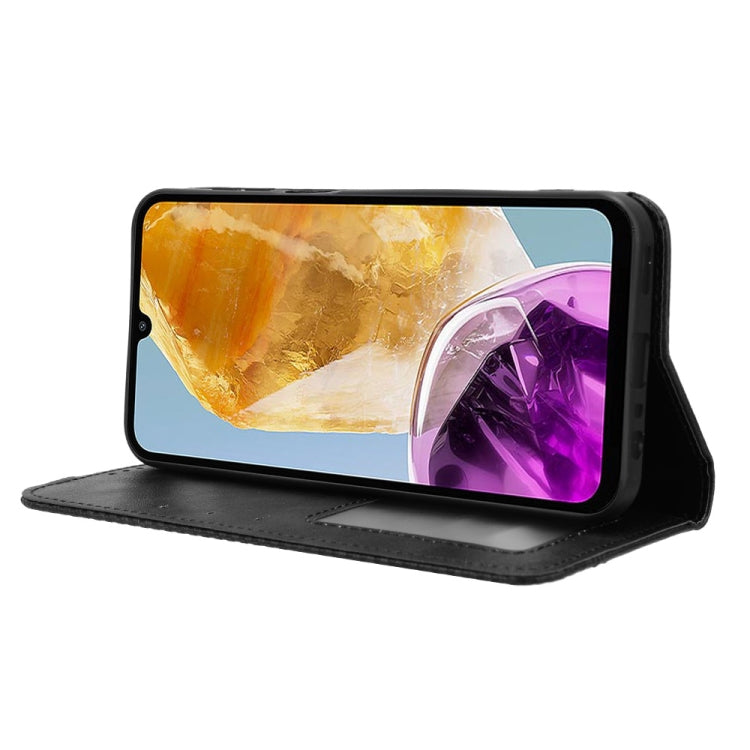 For Samsung Galaxy F15 / M15 5G Magnetic Buckle Retro Texture Leather Phone Case