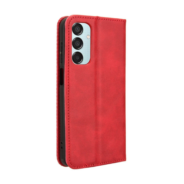 For Samsung Galaxy F15 / M15 5G Magnetic Buckle Retro Texture Leather Phone Case