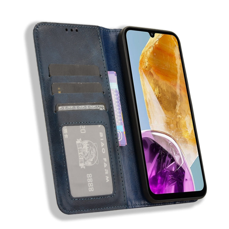 For Samsung Galaxy F15 / M15 5G Magnetic Buckle Retro Texture Leather Phone Case