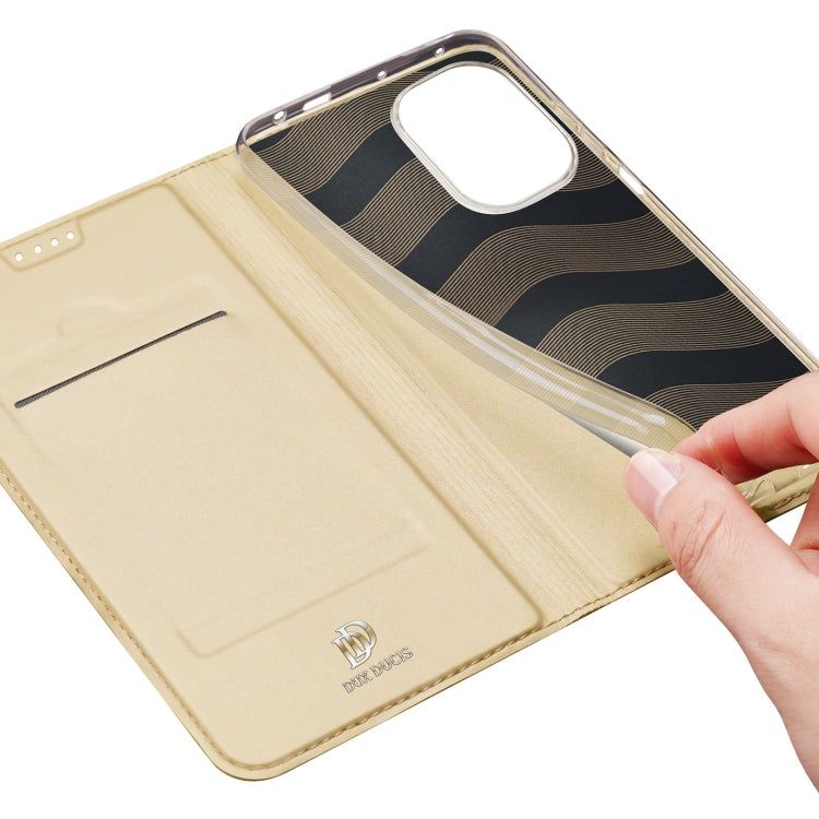 For Xiaomi Poco F5 / Redmi Note 12 Turbo DUX DUCIS Skin Pro Series Flip Leather Phone Case