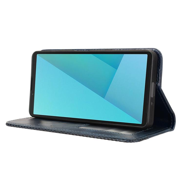 For Sony Xperia 10 VII Magnetic Buckle Retro Texture Leather Phone Case