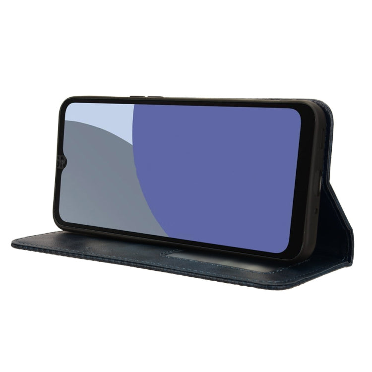 For Sharp Aquos wish4 Magnetic Buckle Retro Texture Leather Phone Case