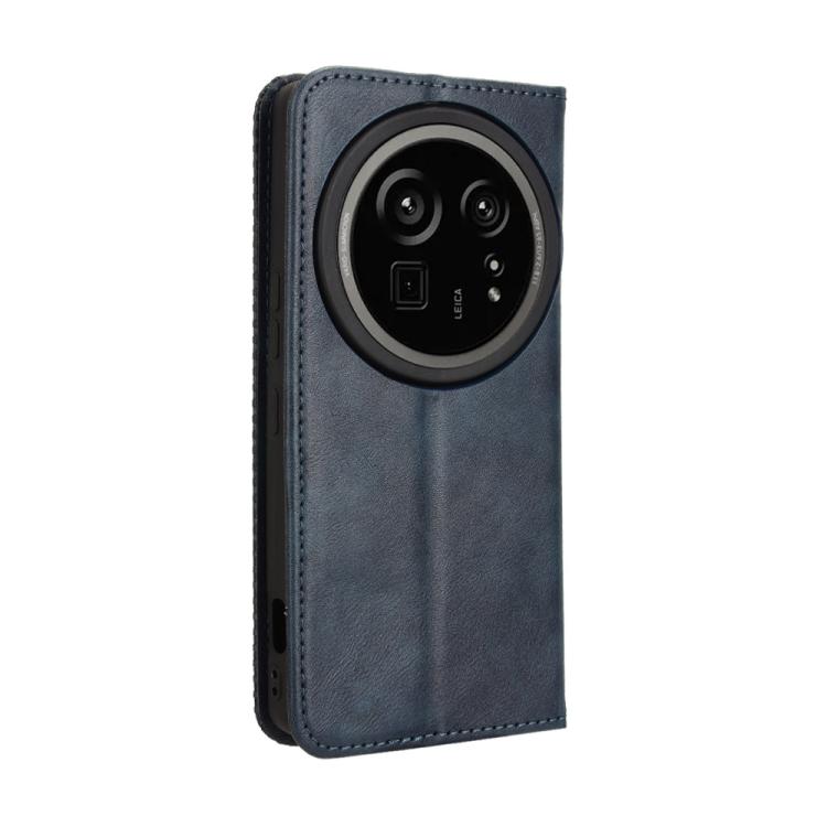 For Sharp Aquos R9 Pro Magnetic Buckle Retro Texture Leather Phone Case