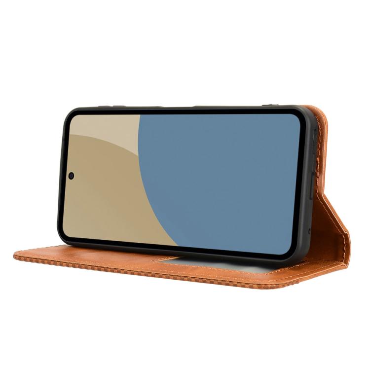 For Sharp Aquos Sense9 Magnetic Buckle Retro Texture Leather Phone Case