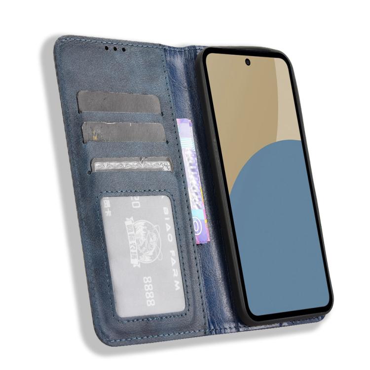 For Sharp Aquos Sense10 Magnetic Buckle Retro Texture Leather Phone Case