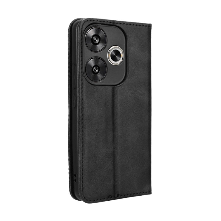 For Xiaomi Redmi Turbo 3 5G Magnetic Buckle Retro Texture Leather Phone Case