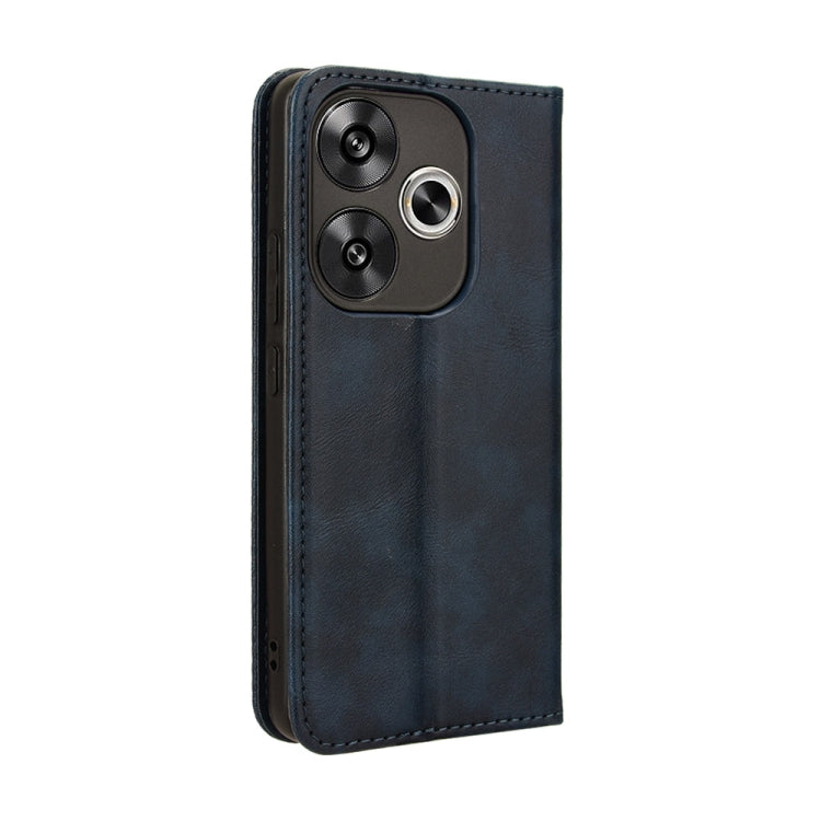 For Xiaomi Redmi Turbo 3 5G Magnetic Buckle Retro Texture Leather Phone Case