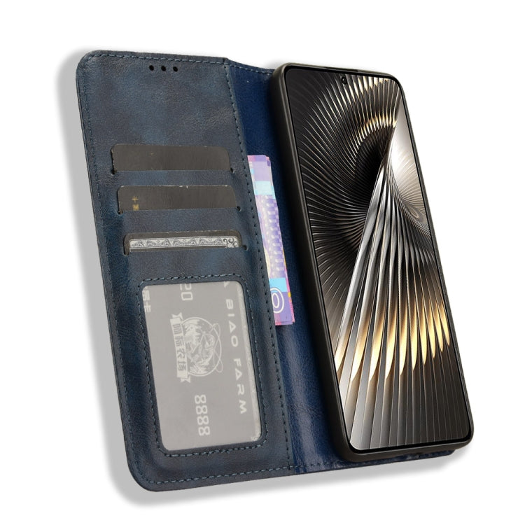 For Xiaomi Redmi Turbo 3 5G Magnetic Buckle Retro Texture Leather Phone Case