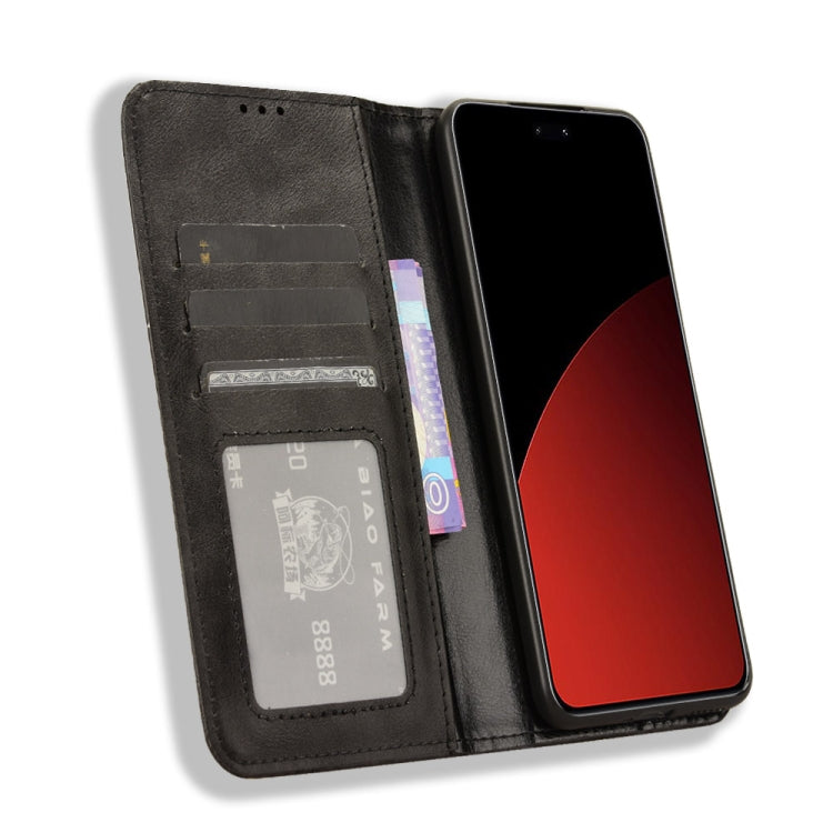 For Xiaomi Civi 4 Pro 5G Magnetic Buckle Retro Texture Leather Phone Case