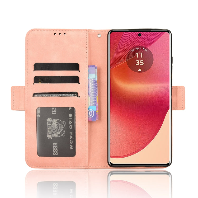 For Motorola Edge 50 Fusion Skin Feel Calf Texture Card Slots Leather Phone Case