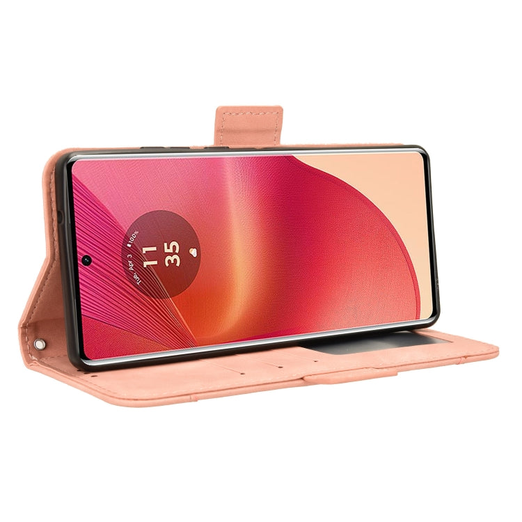 For Motorola Edge 50 Fusion Skin Feel Calf Texture Card Slots Leather Phone Case