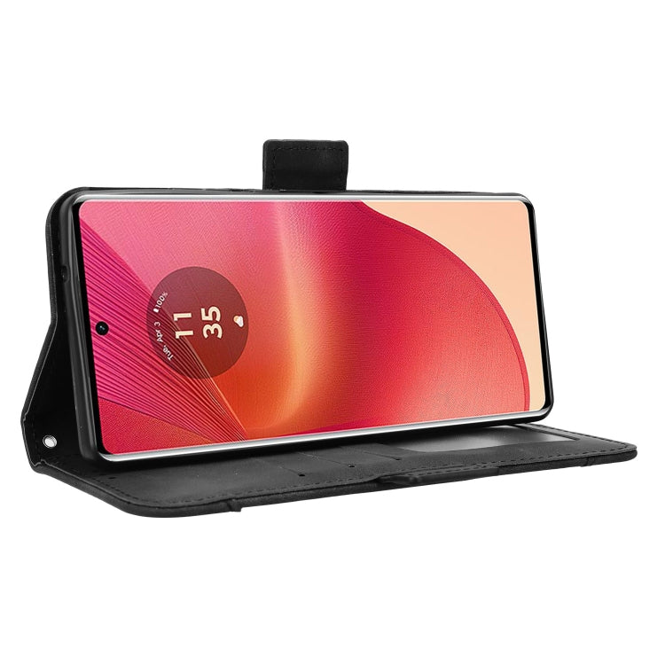 For Motorola Edge 50 Fusion Skin Feel Calf Texture Card Slots Leather Phone Case