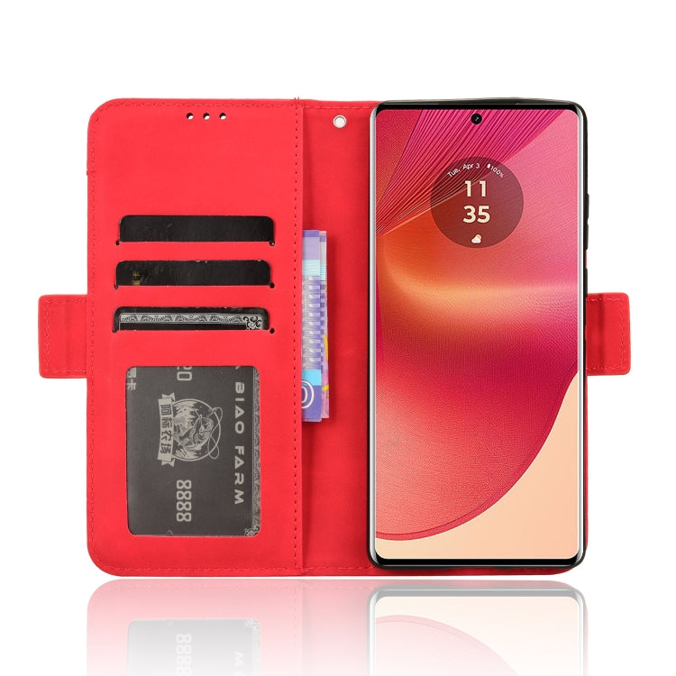 For Motorola Edge 50 Fusion Skin Feel Calf Texture Card Slots Leather Phone Case