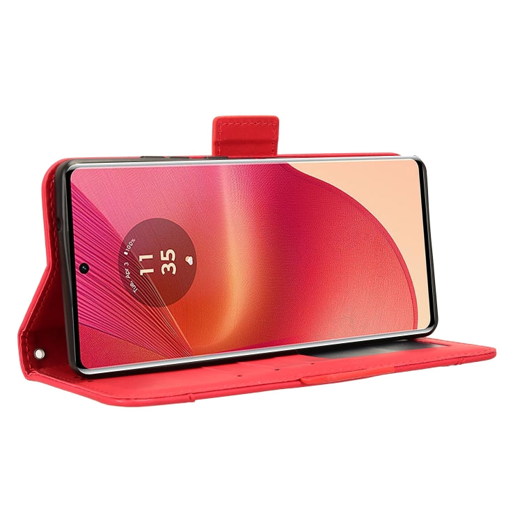 For Motorola Edge 50 Fusion Skin Feel Calf Texture Card Slots Leather Phone Case