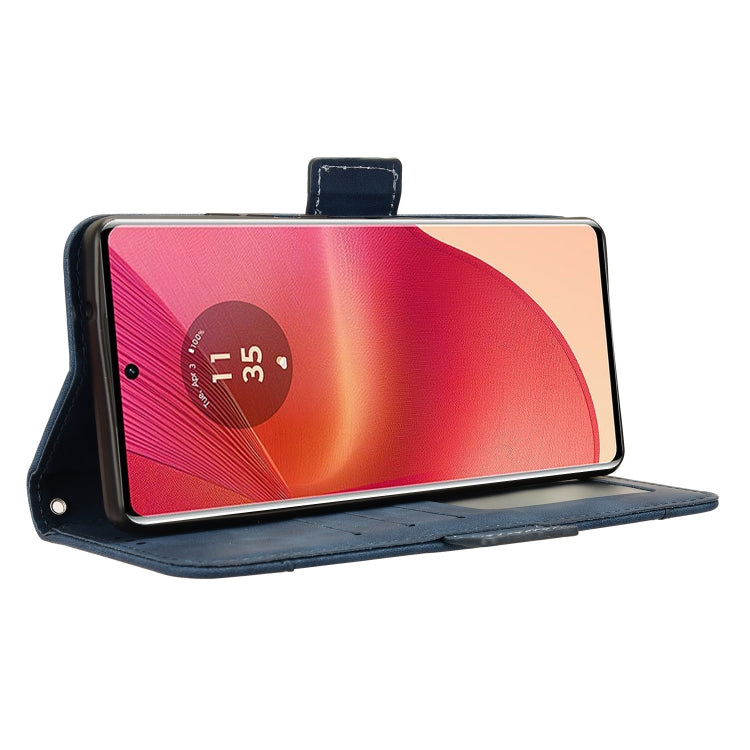 For Motorola Edge 50 Fusion Skin Feel Calf Texture Card Slots Leather Phone Case