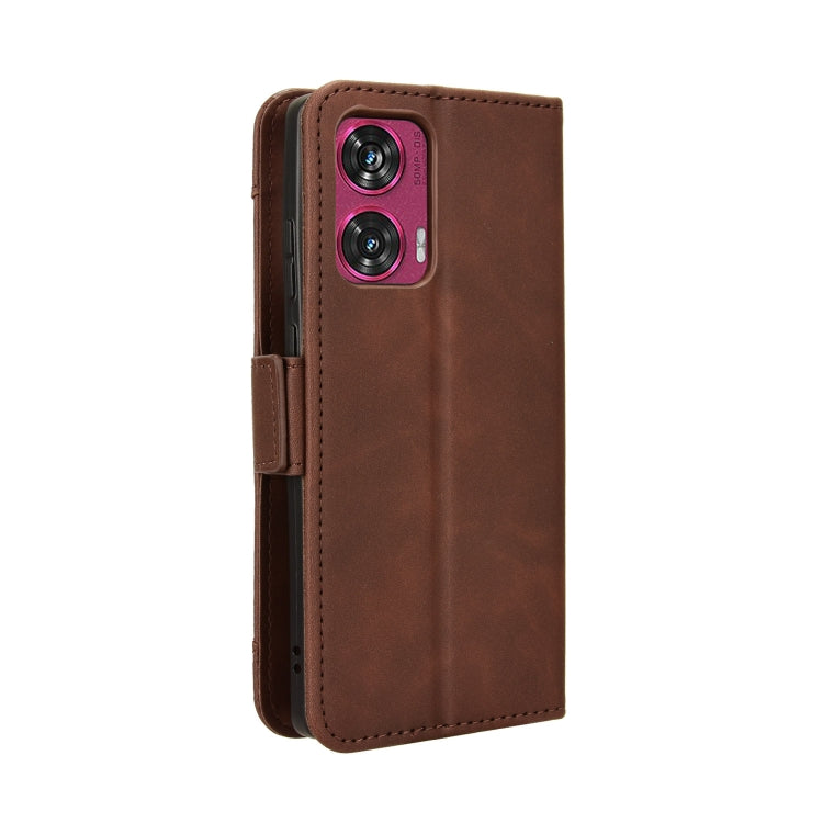 For Motorola Edge 50 Fusion Skin Feel Calf Texture Card Slots Leather Phone Case