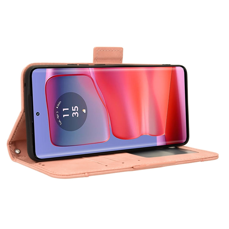 For Motorola Edge 50 Pro Skin Feel Calf Texture Card Slots Leather Phone Case