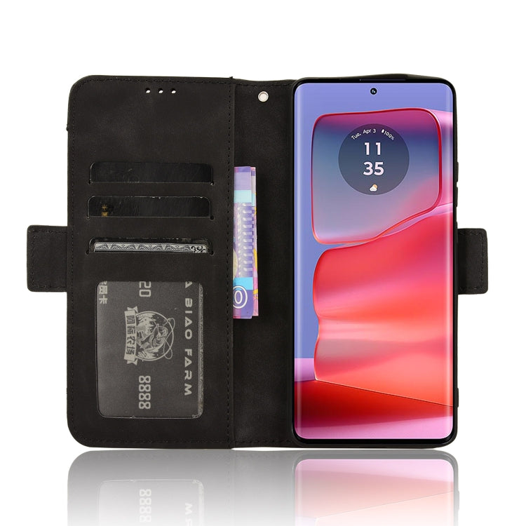 For Motorola Edge 50 Pro Skin Feel Calf Texture Card Slots Leather Phone Case