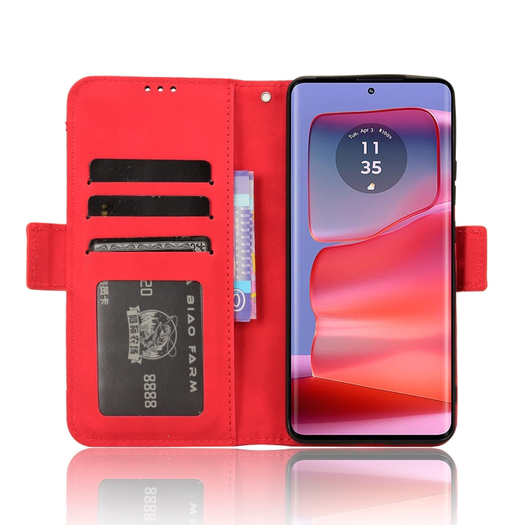 For Motorola Edge 50 Pro Skin Feel Calf Texture Card Slots Leather Phone Case